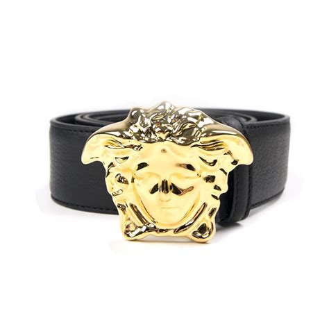 black and gold versace medusa belt|Versace belt size chart.